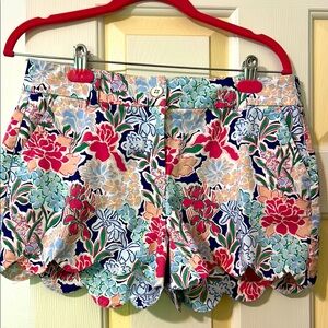 Crown & Ivy High Waist Pink, Green and Blue Shorts